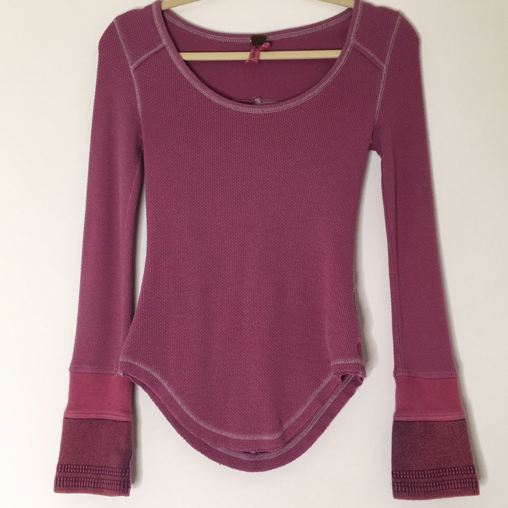 Free People collector Thermal Henley Snaps XS